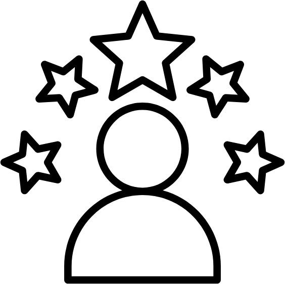 Schwarzer Katzenkopf-Silhouette
